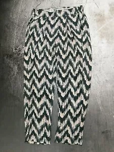 Pantalone American Eagle Palazzo Boho gamba larga nero rosa/corallo CAMPIONE RARO tg 2 - Foto 1 di 9