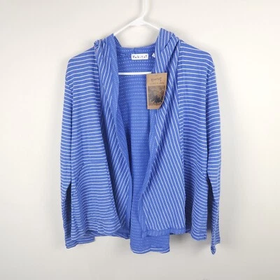 Sudadera con Capucha Habitat Mujer Pequeña Azul Lunares Frente Abierto Bolsillos con Capucha Algodón Rayón Foto 1 de 4