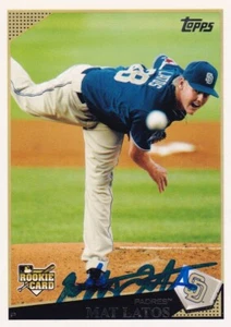 Mat Latos Signed 2009 Topps Update Padres Baseball Rookie Card #216 RC Autograph - Picture 1 of 12