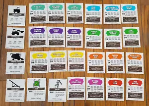 Farm-opoly Game Property Deed Cards Complete Set of 28 Late for the Sky MONOPOLY - Picture 1 of 2