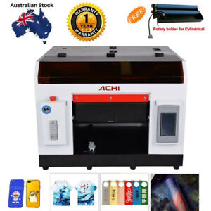 ACHI A3 UV Printer Fast Printer Epson1390 Officeworks 3D Cylindrical Embossed AU