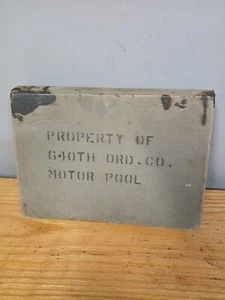 Vintage wilson jones 3 ring binder 640th Motor Pool Record Collection File - Picture 1 of 14