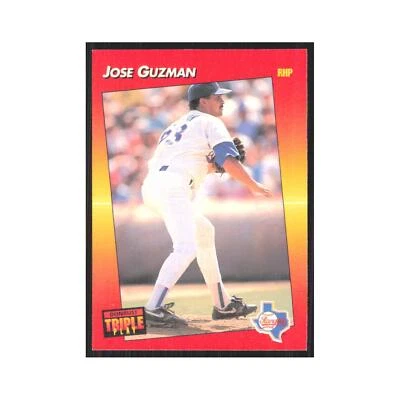 1992 Triple Play Jose Guzman Rangers #215 - Image 1 of 3