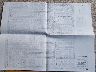 1974 Map Rochester City Plan New York NY Hudson Avenue Monroe County Street  - Image 1 of 4