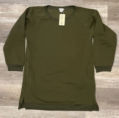 Z Avenue США зеленый длинным рукавом толстовка туника платье верхний карманы женщины размер XL - Изображение 1 из 4