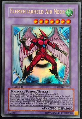 STON-DE034 Elementarheld Air Neos Ultra Rare NM DE 1st STON YuGiOh! - Bild 1 von 2