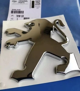 LOGO PEUGEOT LION DE COFFRE ARRIÈRE 308 BADGE ORIGINAL 7810s3 GTI HDI GT LINE - Imagen 1 de 12