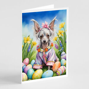 Chinese Crested Easter Egg Hunt Greeting Cards Envelopes Pk 8 Dac4989Gca7P