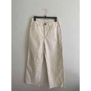 Lauren Conrad Women's High Rise White Rainbow Wide Leg Ankle Jeans Size 8 - Picture 1 of 6