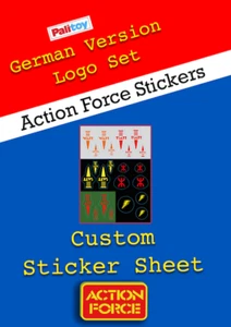 Action Force Palitoy German Variant Stickers TSATT ATT WATT SATT Terror Vintage - Picture 1 of 6