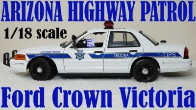 1/18 Arizona State PD 2001 Ford Crown Victoria Lights and Siren SEE DESCRIPTION! - Image 1 of 4