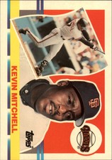 1990 Topps Big San Francisco Giants Baseball Card #137 Kevin Mitchell