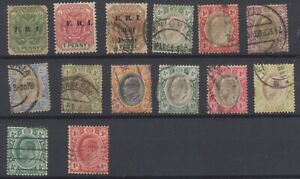 Transvaal (RSA) Stamps:1901-05; 2nd Brit. Occ. SG238/9,243/8,250,260/1,264,273/4