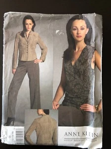 Vogue 2987 ANNE KLEIN Sewing Pattern Jacket, Top & Pants CUT Sizes 12-16 - Picture 1 of 2