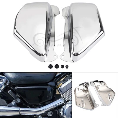 Carenagem de tampas laterais de bateria ABS cromada para Honda Magna 750 VF750C VF750CD Deluxe - Imagem 1 de 4