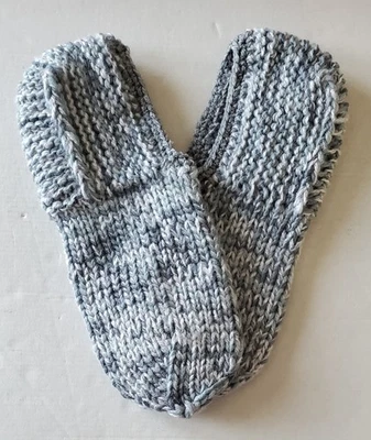 40-41 Hausschuhe Puschen dicke warme Sofasocken Bettsocken Socken handgestrickt - Bild 1 von 4