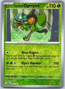 Teal Mask Ogerpon 026/182 SV10: Destined Rivals - Uncommon NM Reverse Holo - Picture 1 of 2