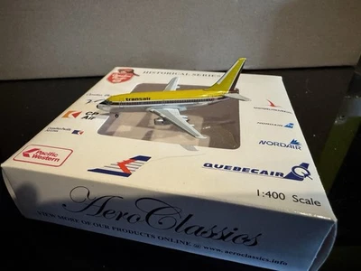 Transair Boeing 737-200 C-FTAN Aeroclassics 1:400 Scale Limited Edition - Image 1 of 4