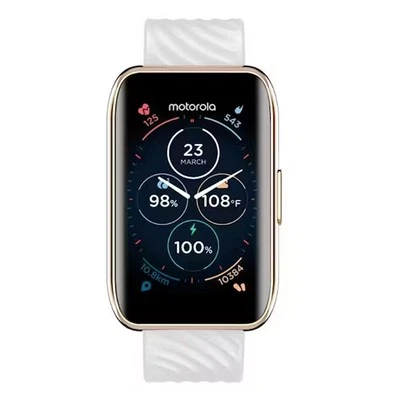 Motorola Model M40 Smart Watch - Rose Gold / White Strap - image 1 of 3