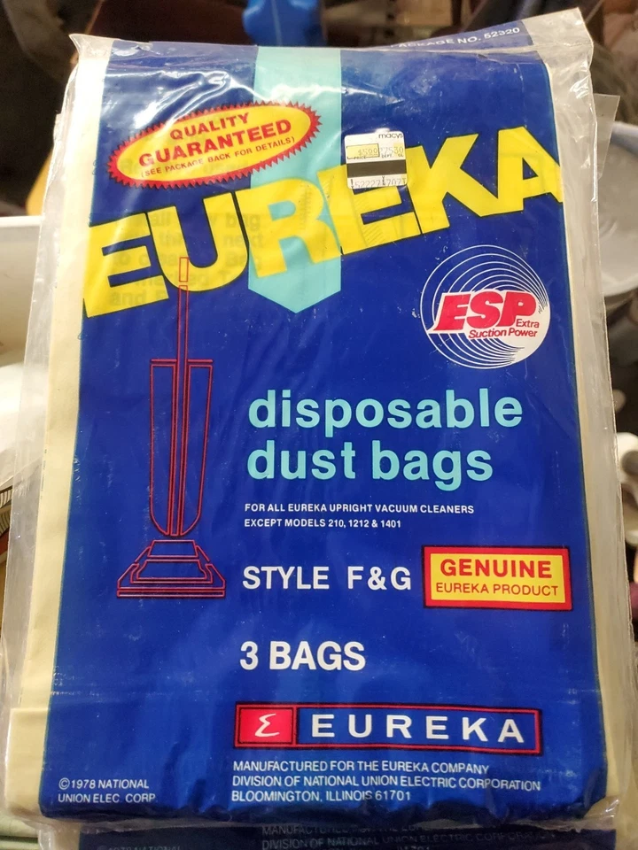 LOT OF 5 - Vacuum Cleaner Bags Style F & G New 3 Bag Pack - Image 1 of 4