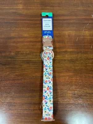 Top Paw Dog Collar White Floral Wildflower Size Large (16.8"-26") - Image 1 of 2