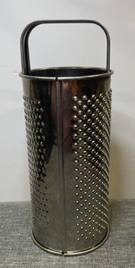 Vintage ALL-ROUND GRATER Tin Metal Cheese Spice Grater Rustic 8” Farmhouse - Picture 1 of 11