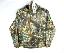 Realtree Camo Youth Large (10-12) Forest Leaf Tech Hoodie Face Gaiter Sweatshirt