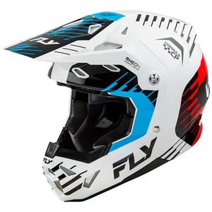 2025 Fly Formula CP Slice Motocross Helmet White/Red/Cyan Adults - Picture 1 of 5