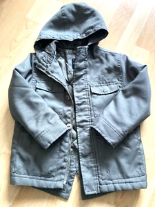 BOYS BEN SHERMAN PARKA HOODED COAT KHAKI GREEN AGE 4-5_ - Picture 1 of 5
