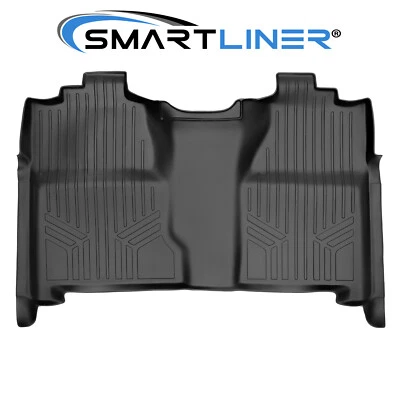 SMARTLINER Custom Fit Floor Mat 2nd Row OEM 2007-2014 Silverado Sierra Crew Cab Foto 1 de 4