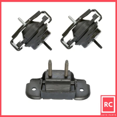 Комплект из 3 креплений двигателя и трансмиссии подходит для Pontiac Solstice 2007-2009 годов выпуска/07-10 годов выпуска Saturn Sky - Изображение 1 из 4