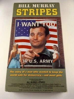 Stripes (VHS) 1981 Bill Murray, John Candy, Harold Ramis TESTED - Image 1 of 3