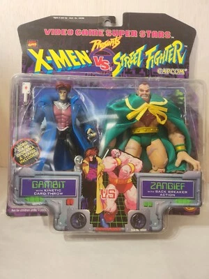 ToyBiz 1998 X-Men Vs. Street Fighter Gambito y Zangief Pack Marvel Capcom NUEVO (3) Foto 1 de 4