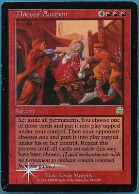 Thieves' Auction FOIL Mercadian Masques HEAVILY PLD Rare CARD (445891) ABUGames - Image 1 of 2