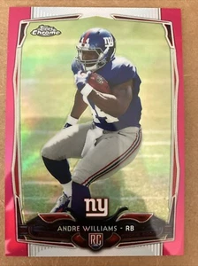2014 Topps Chrome Pink Refractor #154 Andre Williams Rookie RC Giants - Picture 1 of 2