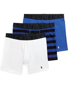 Polo Ralph Lauren Men's Stretch Classic Fit Boxer Briefs 3 Pack Size Medium NEW