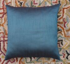 Ethnic 16 " Striped Indian Dupioni Brocade Silk Pillow/Cushion Cover Light Green
