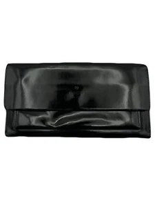 Gucci Long Wallet Patent Leather Black USED T562-2 - Picture 1 of 24