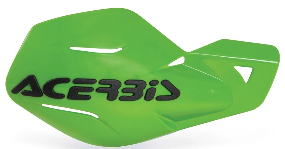 COPPIA PARAMANI MX UNIKO VERDE MOTOCROSS ENDURO completo di attacchi universali - Immagine 1 di 1