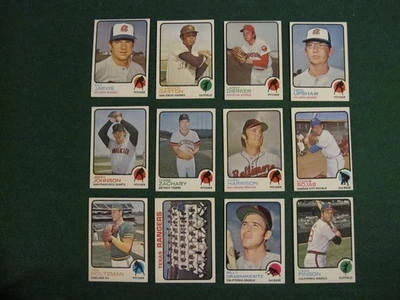 Lote de tarjetas de béisbol 1973 Topps (12) diferentes con San Valentín, George Scott EX-NM- Foto 1 de 4