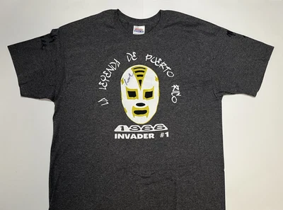 WWC 摔跤衬衫 INVADER 签名 # 1 * Chicky Star * MONSTER PAIN * NGCW — 第 1/4 张图片