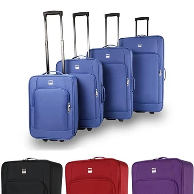 SIGN Stoff Reisekoffer M L XL XXL oder 4er Set Weichgepäck Reise Koffer Trolley - Bild 1 von 4