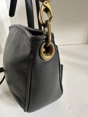 Bolso Bandolera Bolso Cartera Anne Klein II Vintage Clásico Cuero Negro Usado en Excelente Condición Foto 1 de 4
