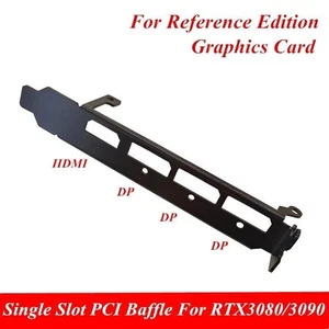 Single Slot PCI Baffle Bracket for RTX 3090 3080 Founders Edition Graphics Card - Afbeelding 1 van 6