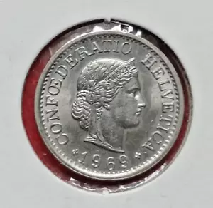 Ausländische Münze SCHWEIZ 1969 B 10 Rappen SCHÖNE Stempelglanz - Bild 1 von 2