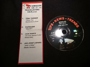 Singles Promo CD: Tina Turner, Faithless, Jack Radics, Jan Josef Liefers (1088) - Picture 1 of 1