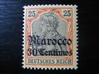 Morocco German Offices Colony Mi. #25 Scarce Mint Stamp (No Watermark)! Cv $9.50