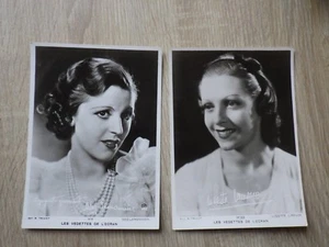 2x Photos LES VEDETTES DE L'ECRAN 1940/1950 Meg Lemonnier - Lisette Lanvin - Bild 1 von 1