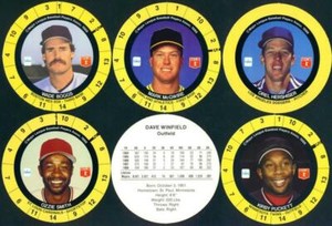 Dave Winfield #61B 1989 Cadaco disc variation