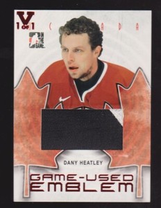 2007-08 ITG O Canada Emblems #GUE73 Dany Heatley 1/1 VAULT 2 color